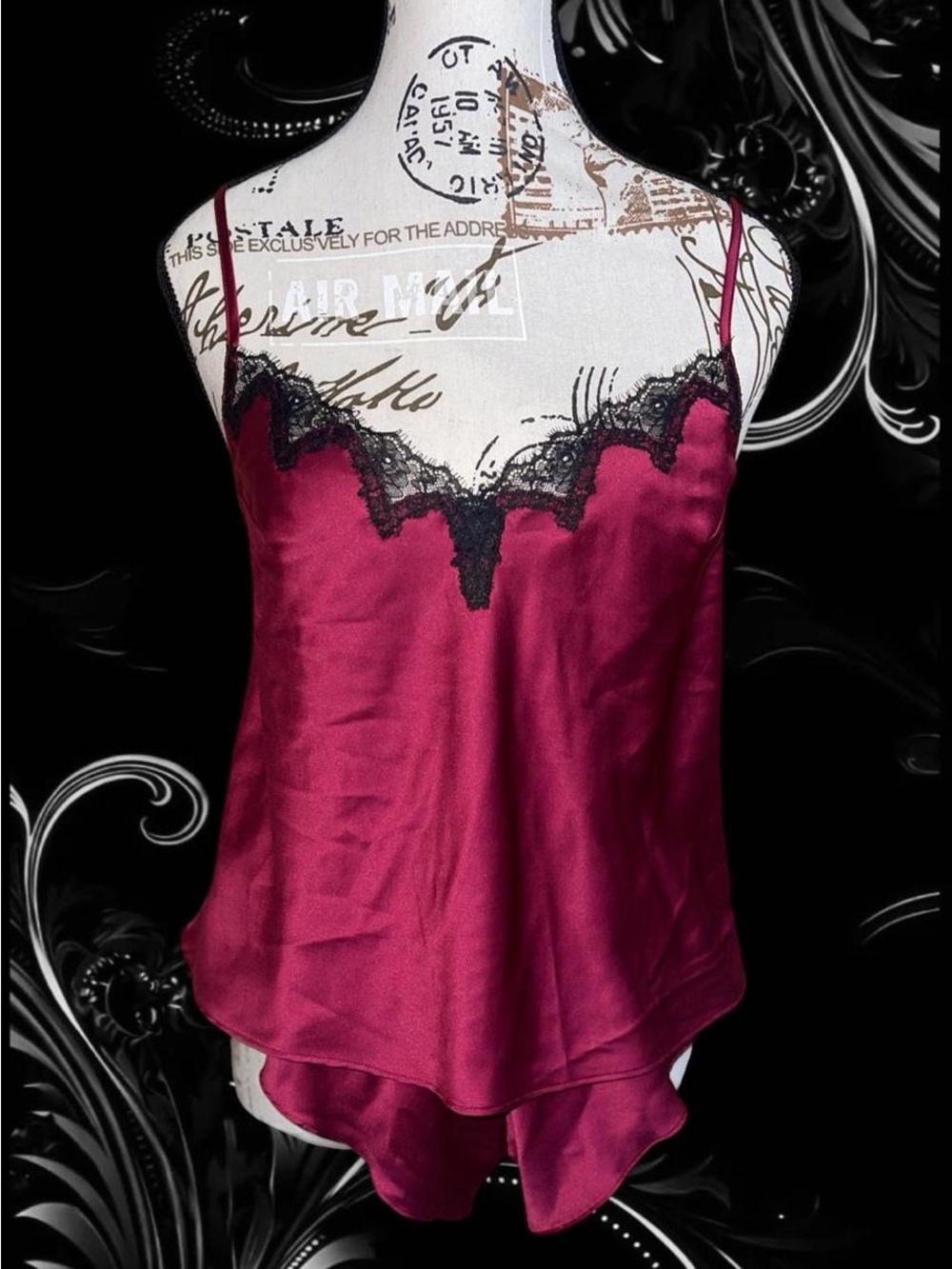 Victoria's Secret Satin Cami+Flutter Short Pajama Set🍇✨